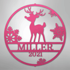 Rudolph's Personalized Steel Metal Sign Wall ArtCustomly Gifts