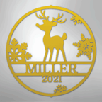 Rudolph's Personalized Steel Metal Sign Wall ArtCustomly Gifts