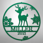 Rudolph's Personalized Steel Metal Sign Wall ArtCustomly Gifts