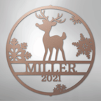 Rudolph's Personalized Steel Metal Sign Wall ArtCustomly Gifts