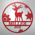 Rudolph's Personalized Steel Metal Sign Wall ArtCustomly Gifts