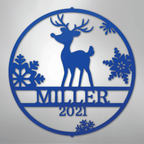 Rudolph's Personalized Steel Metal Sign Wall ArtCustomly Gifts