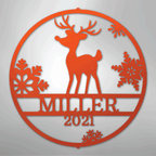 Rudolph's Personalized Steel Metal Sign Wall ArtCustomly Gifts