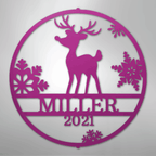 Rudolph's Personalized Steel Metal Sign Wall ArtCustomly Gifts
