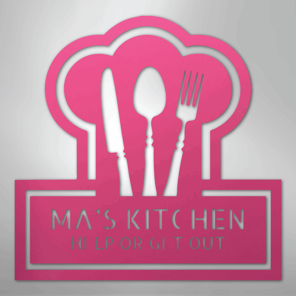 Ruler of The Kitchen Personalized Steel Metal Sign Wall ArtCustomly Gifts