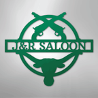 Saloon Monogram Personalized Steel Metal Sign Wall ArtCustomly Gifts