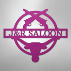 Saloon Monogram Personalized Steel Metal Sign Wall ArtCustomly Gifts