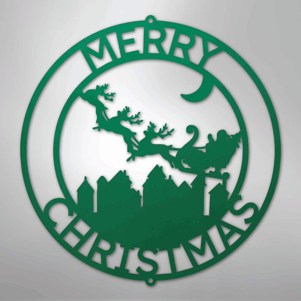 Santa's Delivery Personalized Steel Metal Sign Wall ArtCustomly Gifts