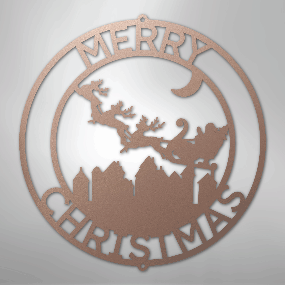 Santa's Delivery Personalized Steel Metal Sign Wall ArtCustomly Gifts