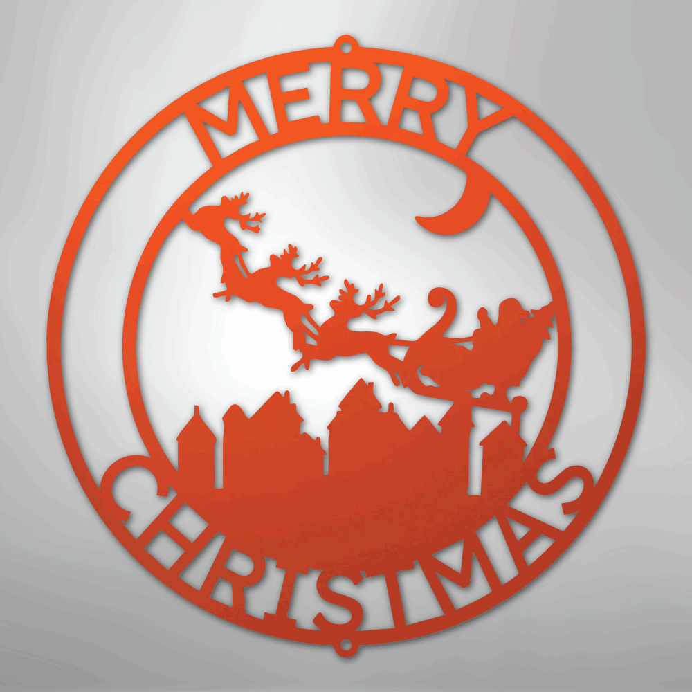 Santa's Delivery Personalized Steel Metal Sign Wall ArtCustomly Gifts