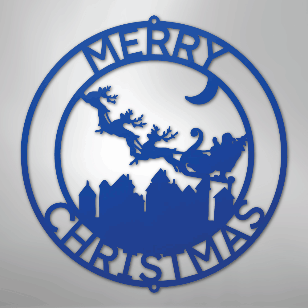 Santa's Delivery Personalized Steel Metal Sign Wall ArtCustomly Gifts