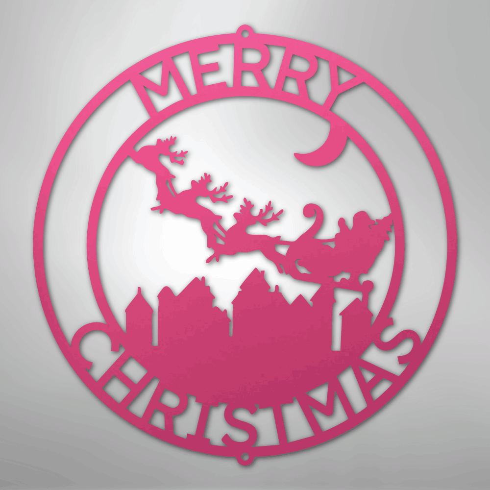 Santa's Delivery Personalized Steel Metal Sign Wall ArtCustomly Gifts