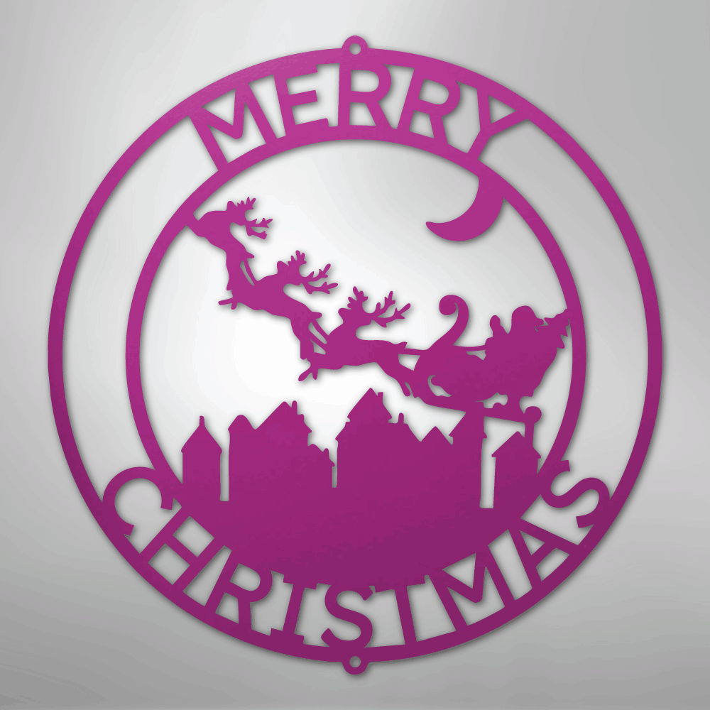 Santa's Delivery Personalized Steel Metal Sign Wall ArtCustomly Gifts