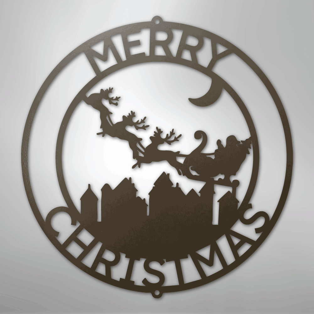 Santa's Delivery Personalized Steel Metal Sign Wall ArtCustomly Gifts