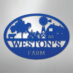 Simple Farm Personalized Steel Metal Sign Wall ArtCustomly Gifts
