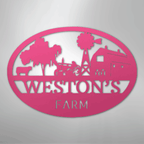 Simple Farm Personalized Steel Metal Sign Wall ArtCustomly Gifts