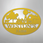 Simple Farm Personalized Steel Metal Sign Wall ArtCustomly Gifts