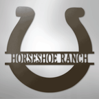 Simple Horseshoe Personalized Steel Metal Sign Wall ArtCustomly Gifts