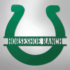 Simple Horseshoe Personalized Steel Metal Sign Wall ArtCustomly Gifts
