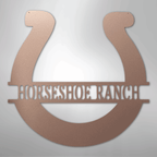 Simple Horseshoe Personalized Steel Metal Sign Wall ArtCustomly Gifts