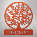 Simple Tree Personalized Steel Metal Sign Wall ArtCustomly Gifts