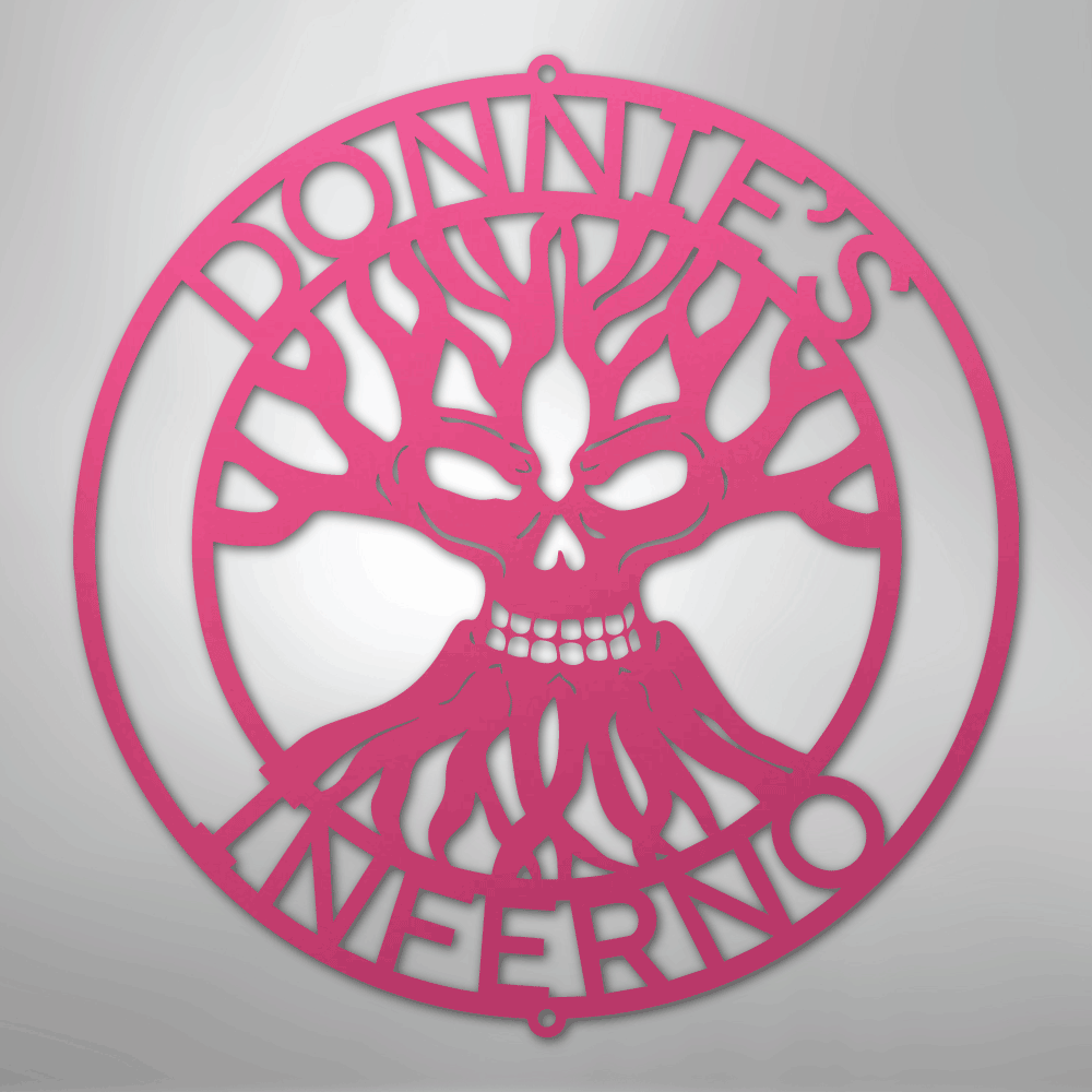 Skull Family Tree Personalized Steel Metal Sign Wall ArtCustomly Gifts