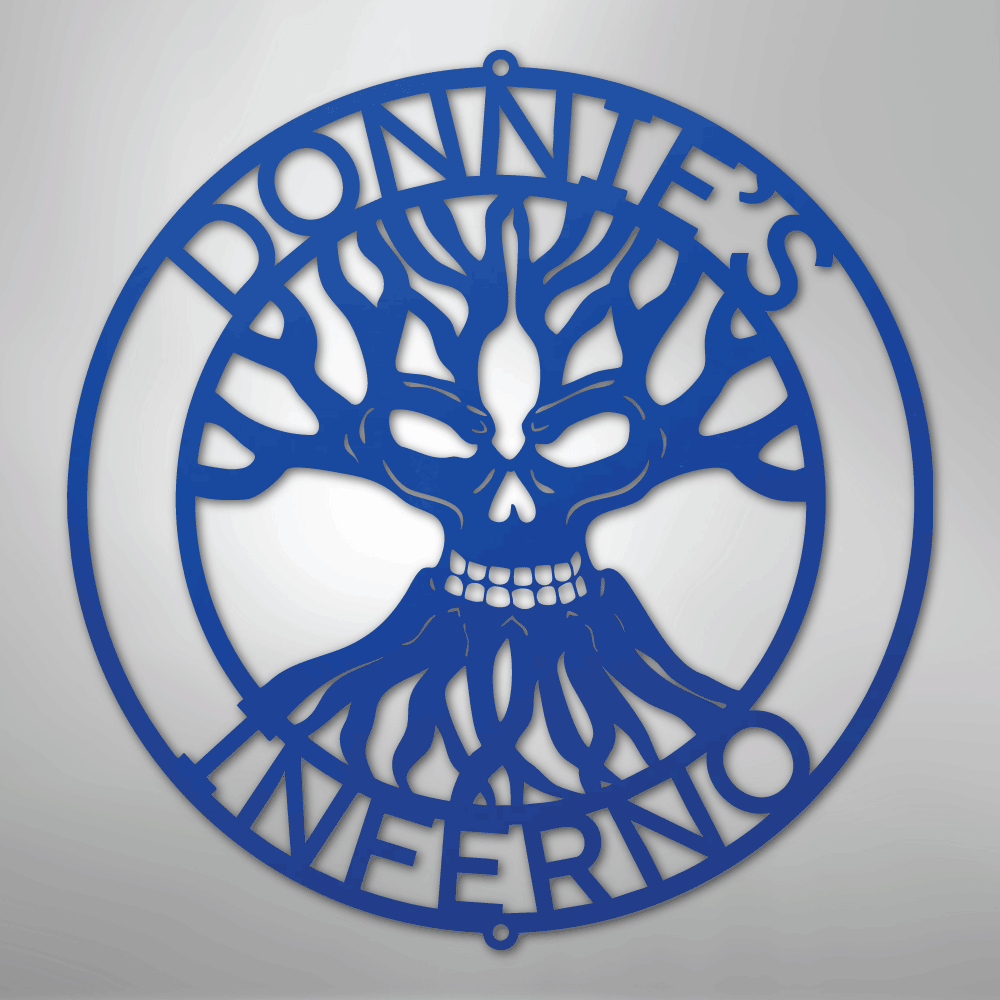 Skull Family Tree Personalized Steel Metal Sign Wall ArtCustomly Gifts