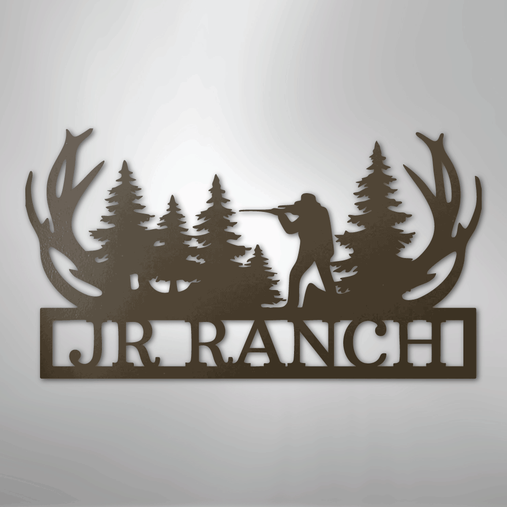 Sniper Monogram Personalized Steel Metal Sign Wall ArtCustomly Gifts