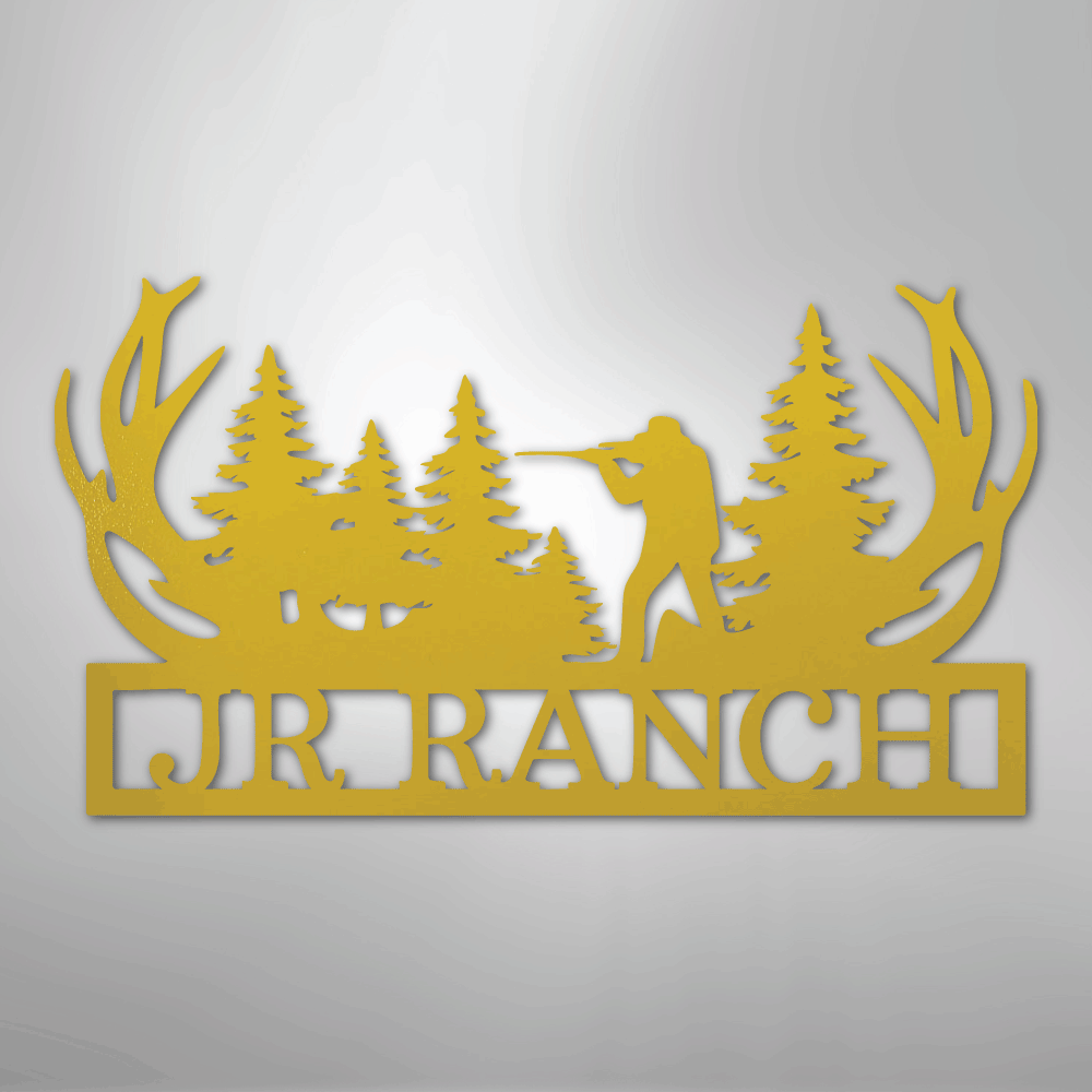 Sniper Monogram Personalized Steel Metal Sign Wall ArtCustomly Gifts