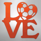 Soccer Love - Steel Metal Sign Wall ArtCustomly Gifts
