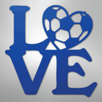 Soccer Love - Steel Metal Sign Wall ArtCustomly Gifts