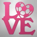 Soccer Love - Steel Metal Sign Wall ArtCustomly Gifts
