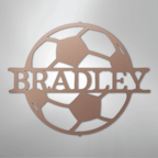 Soccer Monogram Personalized Steel Metal Sign Wall ArtCustomly Gifts