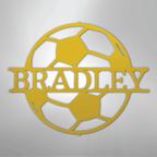 Soccer Monogram Personalized Steel Metal Sign Wall ArtCustomly Gifts