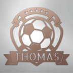 Soccer Plaque Personalized Steel Metal Sign Wall ArtCustomly Gifts