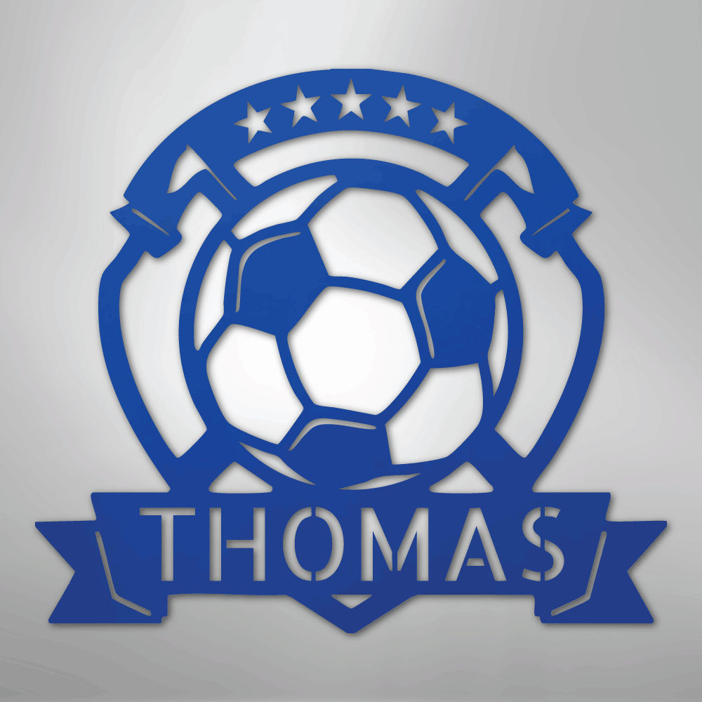 Soccer Plaque Personalized Steel Metal Sign Wall ArtCustomly Gifts