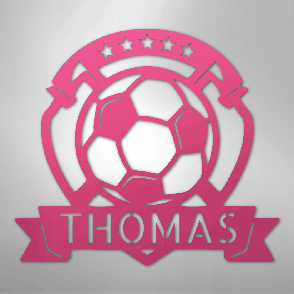 Soccer Plaque Personalized Steel Metal Sign Wall ArtCustomly Gifts
