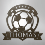 Soccer Plaque Personalized Steel Metal Sign Wall ArtCustomly Gifts