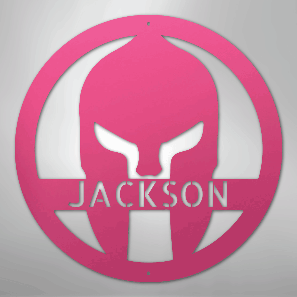Spartan Helmet Personalized Steel Metal Sign Wall ArtCustomly Gifts