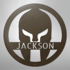 Spartan Helmet Personalized Steel Metal Sign Wall ArtCustomly Gifts