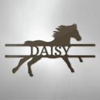 Sprinting Horse Personalized Steel Metal Sign Wall ArtCustomly Gifts