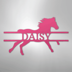 Sprinting Horse Personalized Steel Metal Sign Wall ArtCustomly Gifts
