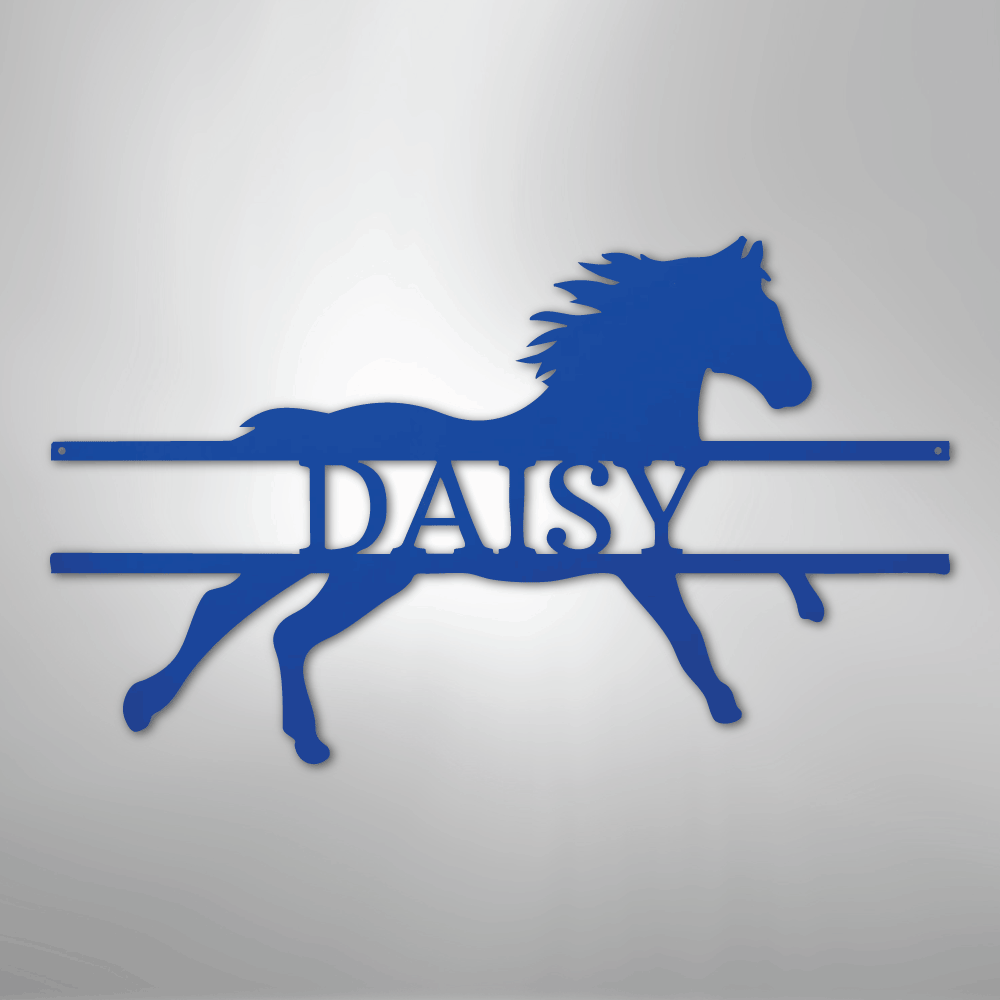 Sprinting Horse Personalized Steel Metal Sign Wall ArtCustomly Gifts