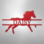 Sprinting Horse Personalized Steel Metal Sign Wall ArtCustomly Gifts