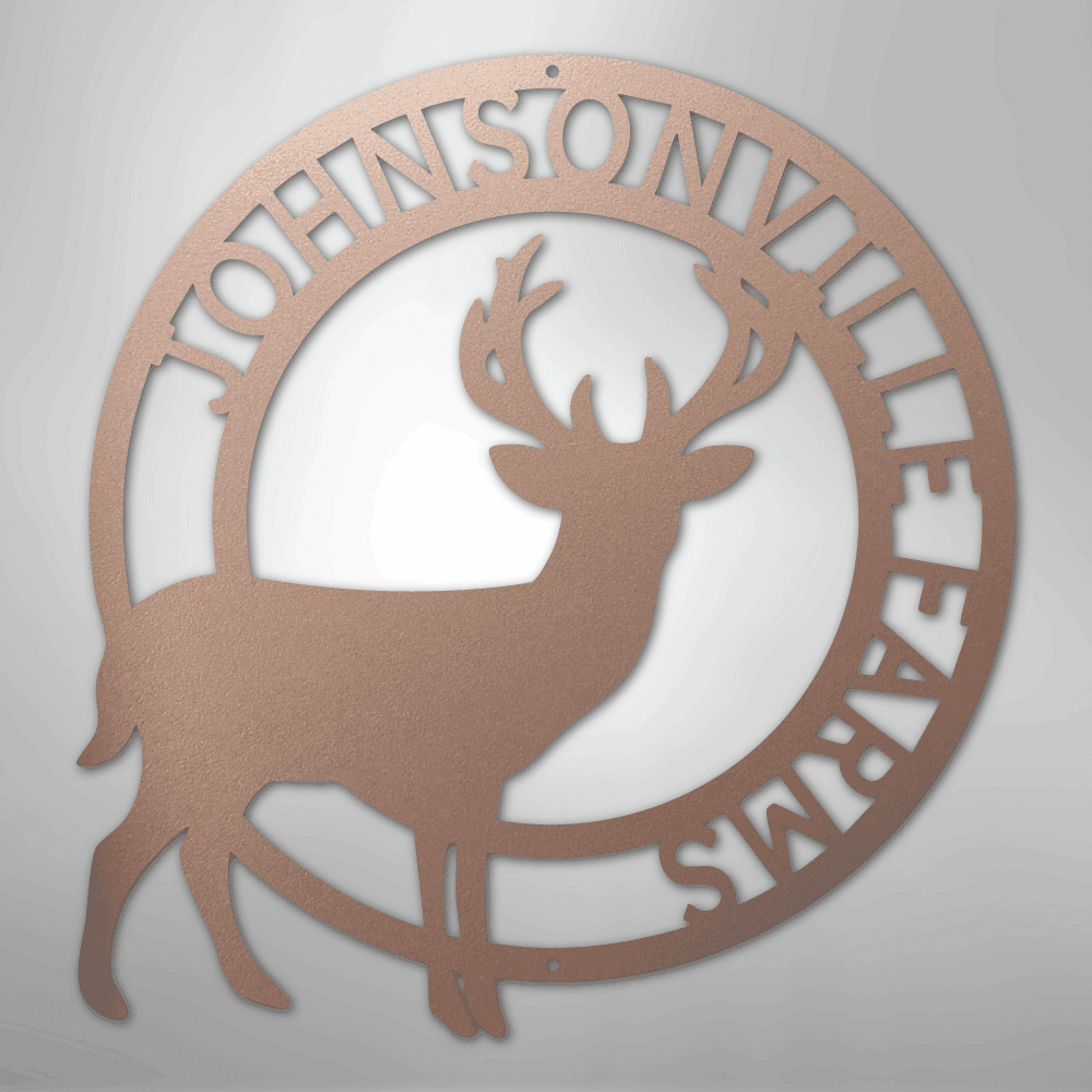 Stag Personalized Steel Metal Sign Wall ArtCustomly Gifts