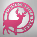 Stag Personalized Steel Metal Sign Wall ArtCustomly Gifts