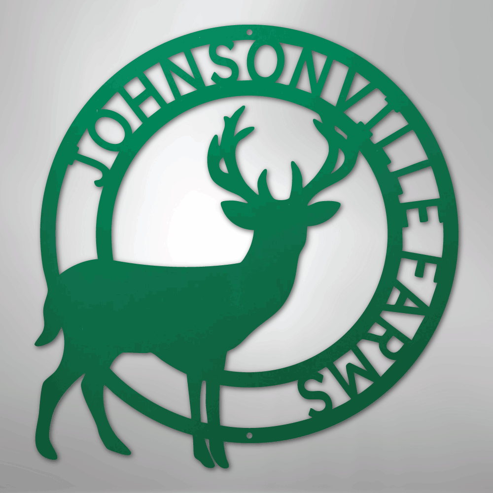 Stag Personalized Steel Metal Sign Wall ArtCustomly Gifts