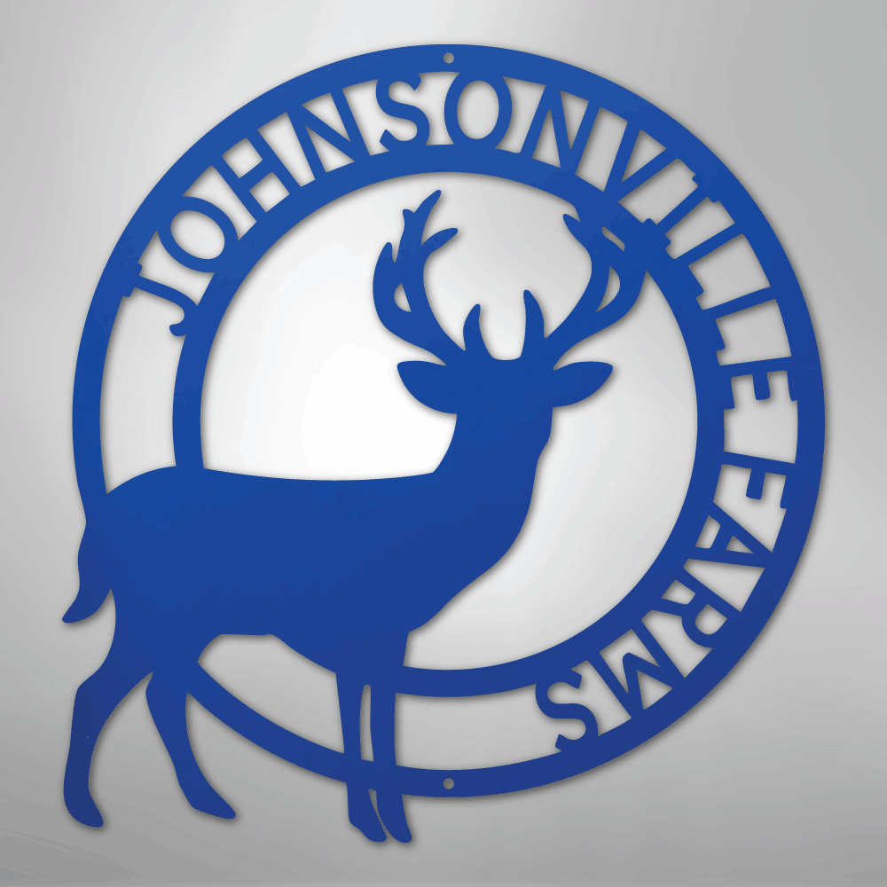 Stag Personalized Steel Metal Sign Wall ArtCustomly Gifts