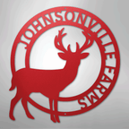 Stag Personalized Steel Metal Sign Wall ArtCustomly Gifts