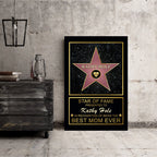 Star of Fame Best Mom Ever Personalized CanvasCustomly Gifts